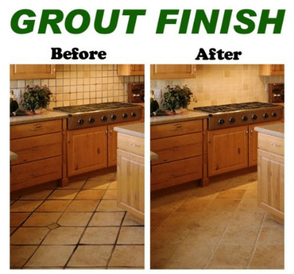 Grout Finish FRDGF01-WHITE Ultimate Grout Sealer Kit For Wall & Floors, White