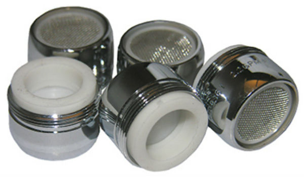 Lasco 09-8017 Dual Thread Aerator, Chrome, 1.2 GPM, 55/64" x 15/16", 5-Pack