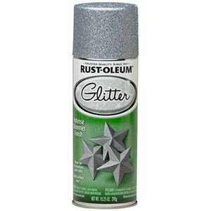 Rust-Oleum® 267734 Specialty Glitter Paint Spray, 10.25 Oz, Silver
