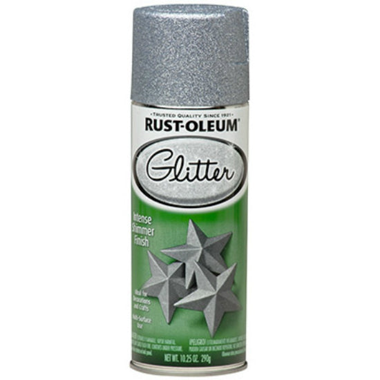 Rust-Oleum® 267734 Specialty Glitter Paint Spray, 10.25 Oz, Silver