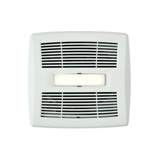 Broan® AE110L InVent™ Series Single-Speed Fan with LED Light, 110 CFM, 1.3 Sones