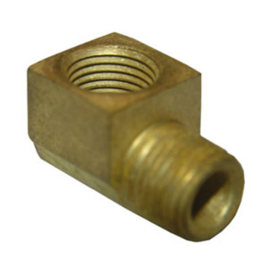 Lasco 17-9073 Lead Free 90 Degree Brass Elbow, 1/4" FPT x 1/4" MPT