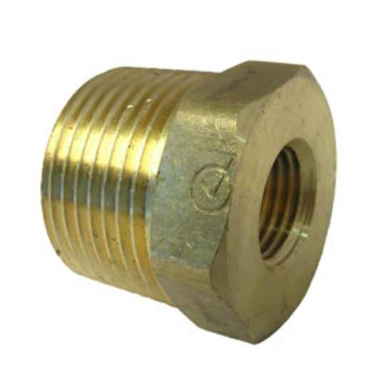 Lasco 17-9255 Brass Reducing Hex Bushing, 3/4" MPT x 1/4" FPT