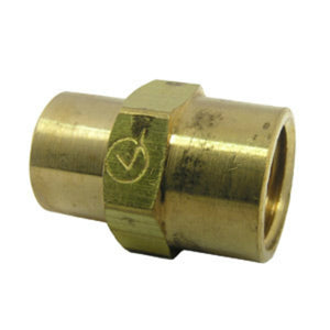 Lasco 17-9271 Brass Reducing Hex Bushing, 1/4" FPT x 1/8" FPT