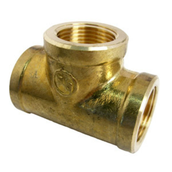Lasco 17-9111 Lead Free Brass Tee, 3/4" FPT x 3/4" FPT x 3/4" FPT