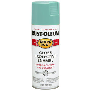 Rust-Oleum® 284678 Stops Rust® Gloss Protective Enamel, Light Turquoise, 12 Oz