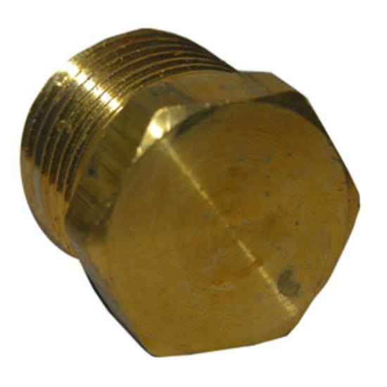 Lasco 17-9167 Brass Hex Head Plug, 3/8" Male Pipe Thread