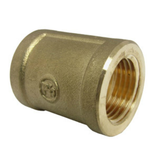 Lasco 17-9227 Lead Free Brass Coupling, 1/2" FPT x 1/2" FPT