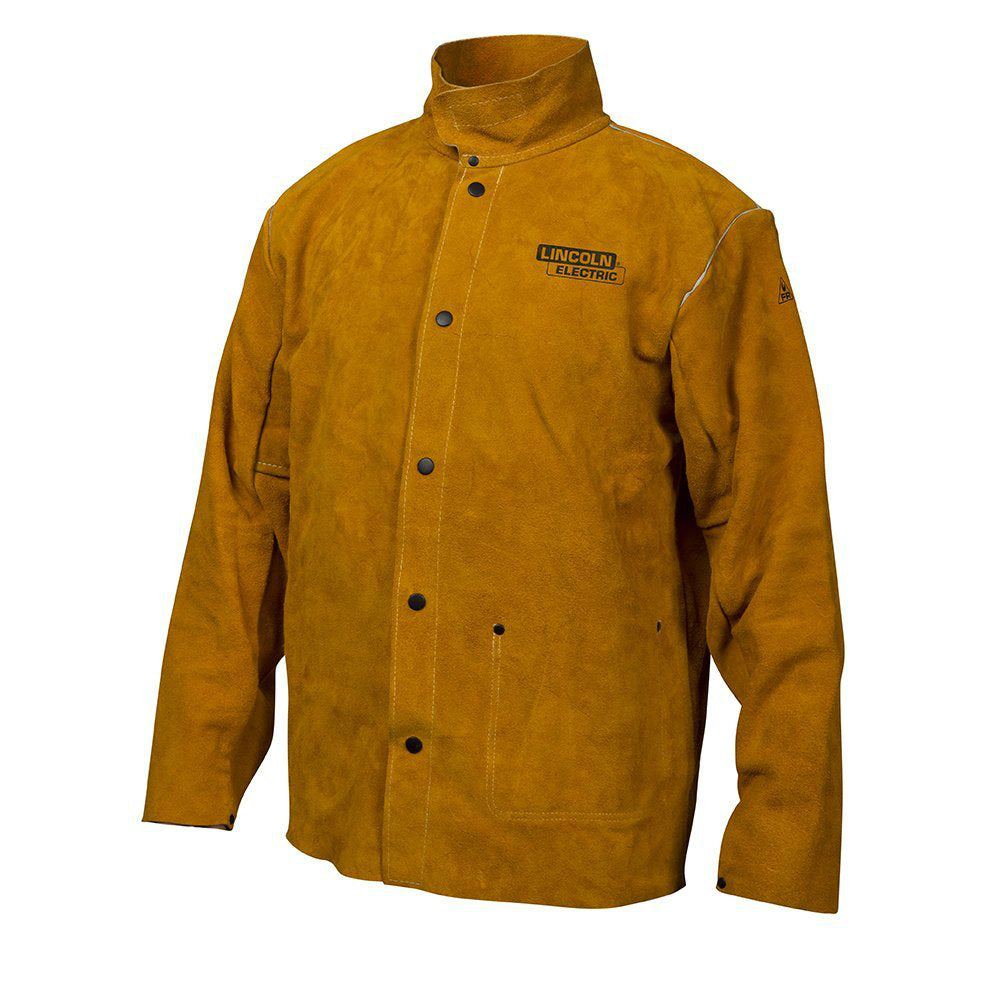 Lincoln Electric® KH807XXL Heavy Duty Leather Welding Jacket, XXL