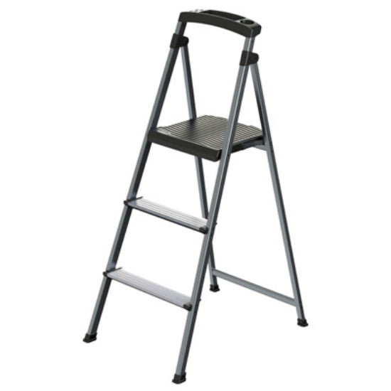 Rubbermaid RMA-3 UltraLight Aluminum Stepstool, 3-Step, 225 Lbs Weight Capacity