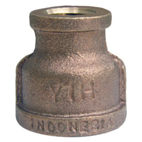 Lasco 17-9279 Brass Reducing Hex Bushing, 1/2" FPT x 1/4" FPT