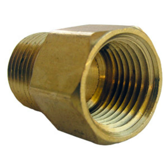 Lasco 17-8549 Lead Free Brass Coupling, 1/2" FPT x 1/2" MPT