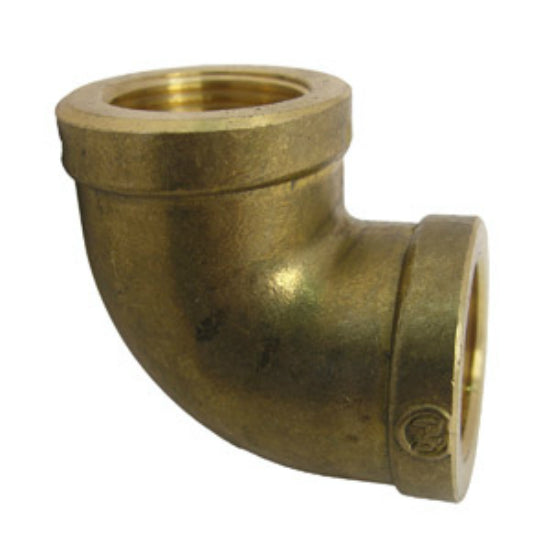 Lasco 17-9011 Lead Free 90 Degree Brass Elbow, 3/4" FPT x 3/4" FPT