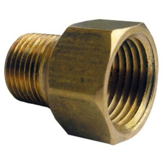 Lasco 17-8547 Lead Free Brass Coupling, 1/2" FPT x 3/8" MPT