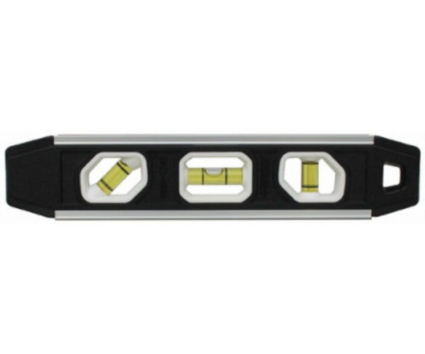 Johnson Level® 1421-0900 Magnetic Aluminum Reinforced Torpedo Level, 3-Vials, 9"