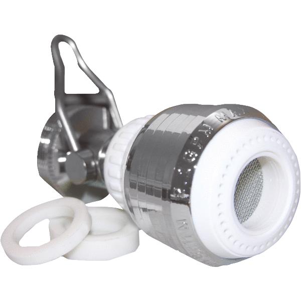 Lasco 09-9925 Dual Thread Swivel Spray Aerator with Shut-Off, 55/64" x 15/16"