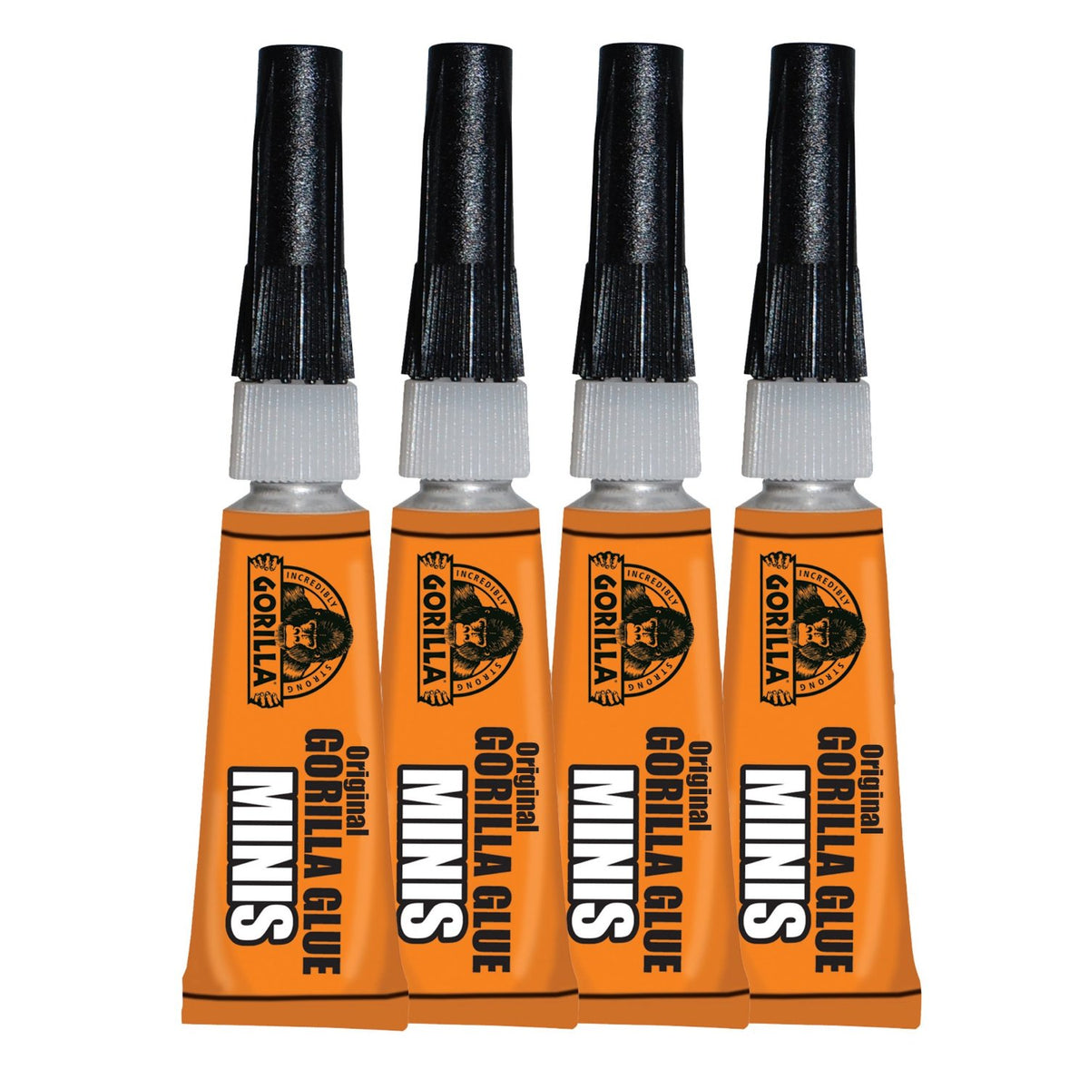 Gorilla Glue® 5000503 Original Minis Incredibly Strong Glue, 12-Gram, 4-Tubes