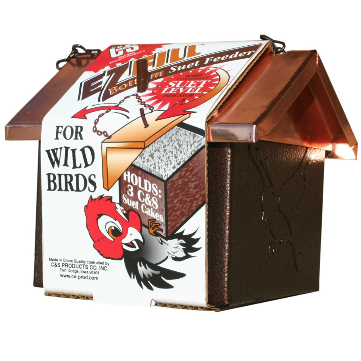 C&S® 727 E-Z Fill™ Bottom Suet Feeder for Wild Birds