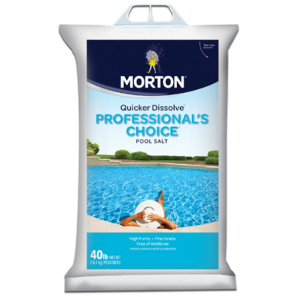 Morton Salt® F134660000 Professional’s Choice® Pool Salt, 40 Lb