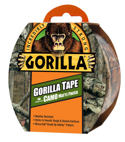 Gorilla® 6010902 Incredibly Strong Camo Duct Tape, Mossy Oak, 1.88" x 9 Yd
