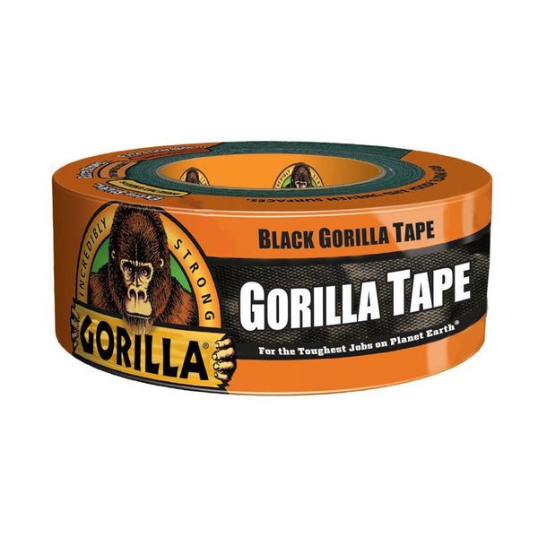 Gorilla® 60124 Incredibly Strong Duct Tape, Black, 1.88" x 12 Yd