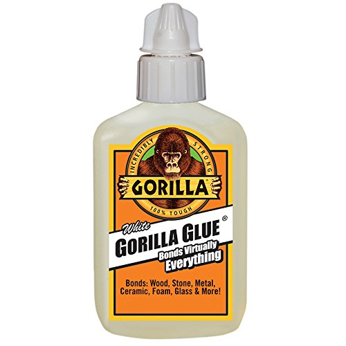 Gorilla Glue® 5201205 Incredibly Strong Waterproof Adhesive, Dries-White, 2 Oz