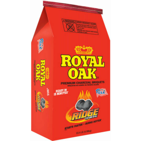 Royal Oak® 192-294-021 Ridge Premium Charcoal Briquettes, 15.4 Lb
