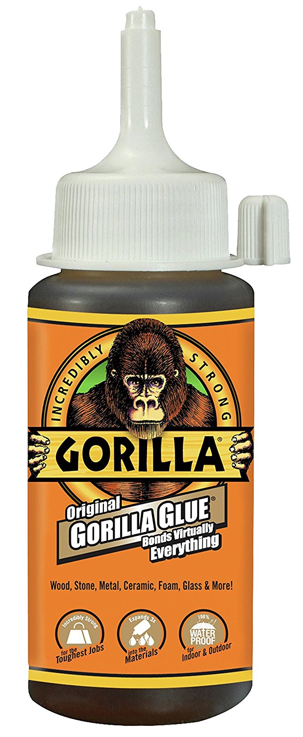 Gorilla Wood Glue, 4 Ounce Bottle, (Pack of 2)