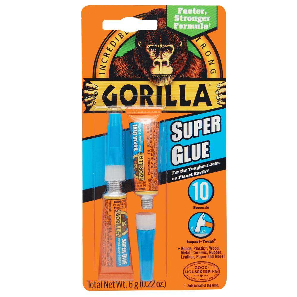Gorilla® 7800109 Incredibly Strong Super Glue, 3-Gram, 2-Pack