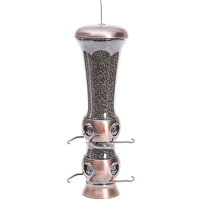 Perky-Pet® 112-4 Select-A-Bird Tube Feeder, Copper Finish, 3.5 Lbs Seed Capacity