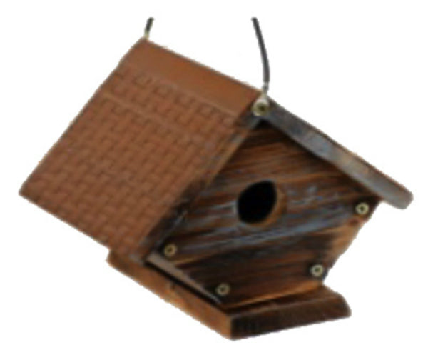 Heritage Farms HF31644 Rustic Wren Bird House with Metal Roof