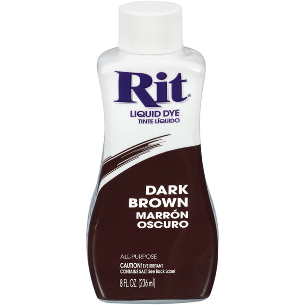 Rit® 88250 All-Purpose Liquid Dye, Dark Brown, 8 Oz
