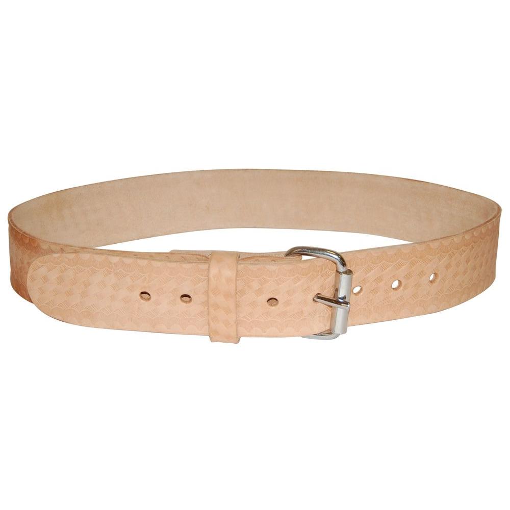 Bucket Boss 55134 Saddle Leather Work Belt, 1-3/4"