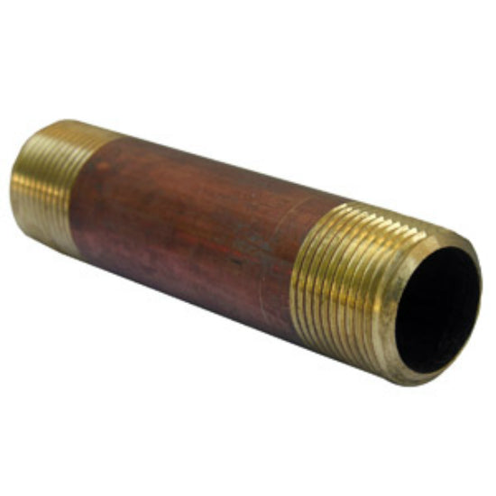 Lasco 17-9493 Lead Free Brass Pipe Nipple, 3/4" MPT x 4" Long