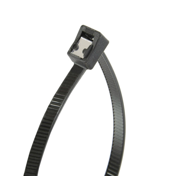 Gardner Bender® 46-308UVBSC Self-Cutting Cable Tie, Black, 50 Lb, 8", 50-Pack