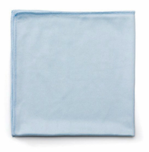 Rubbermaid® FGQ63006BL00 Hygen™ Microfiber Glass/Mirror Cloth, Blue, 16" x 16"