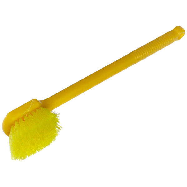 Rubbermaid® FG9B3200YEL Long Plastic Handle Utility Brush, Yellow, 20"