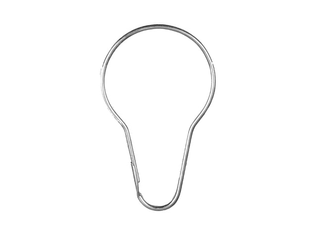 Kenney KN960/12 Metal Shower Curtain Ring, 12-Pack