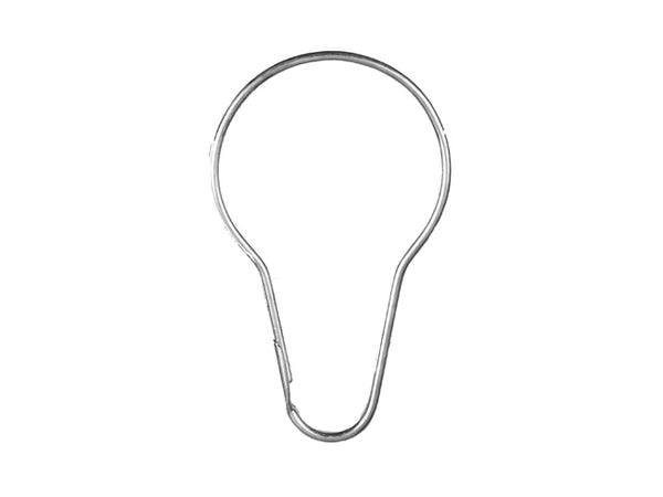 Kenney KN960/12 Metal Shower Curtain Ring, 12-Pack