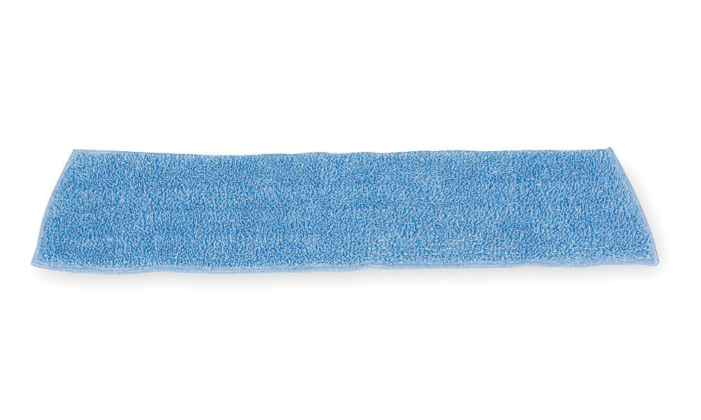 Rubbermaid Commercial FGQ40920BL00 Microfiber Damp Mop Pad, Blue, 18" x 5"
