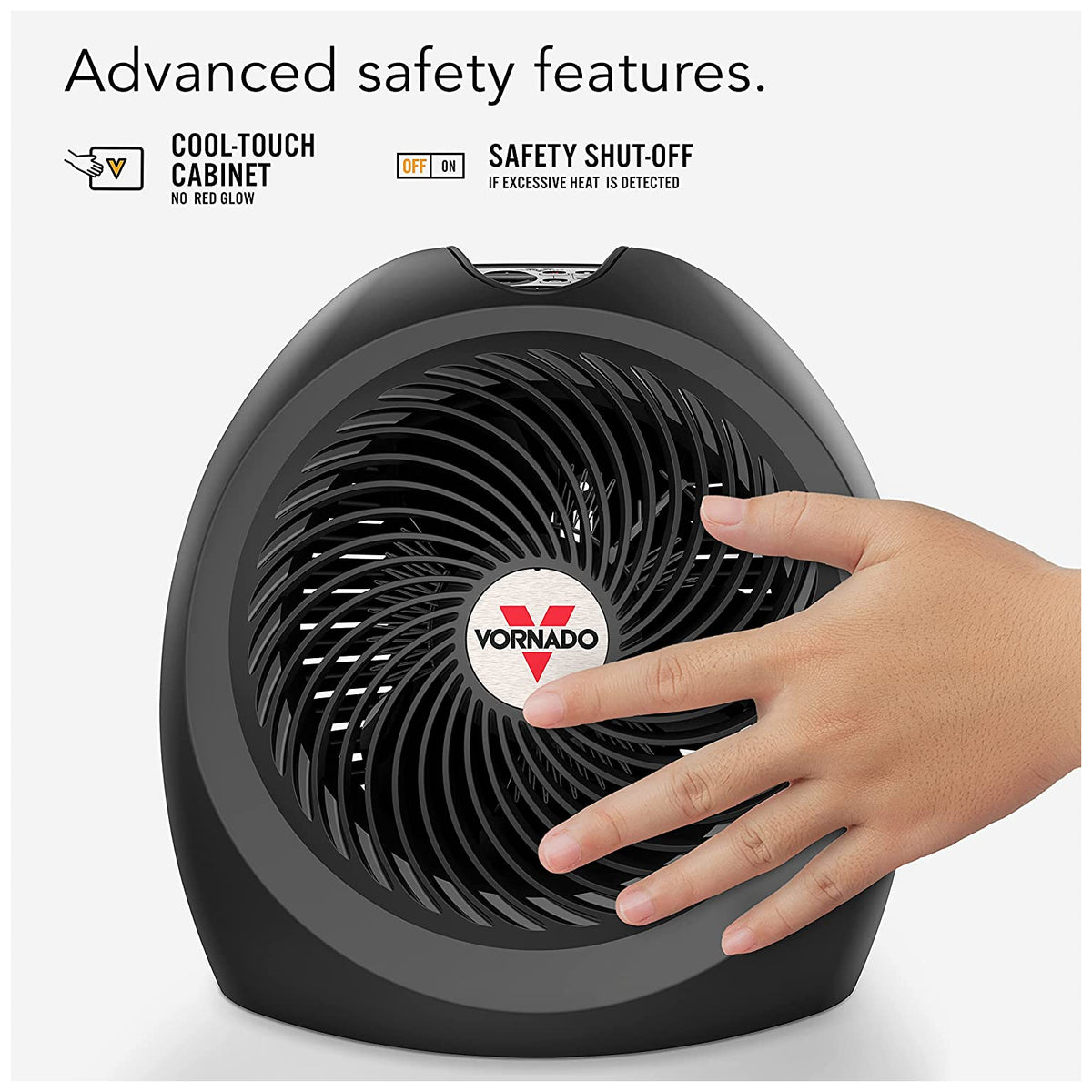 Vornado EH1-0149-06 AVH2 Plus Whole Room Vortex Heater with 2 Settings, 1500W & 750W