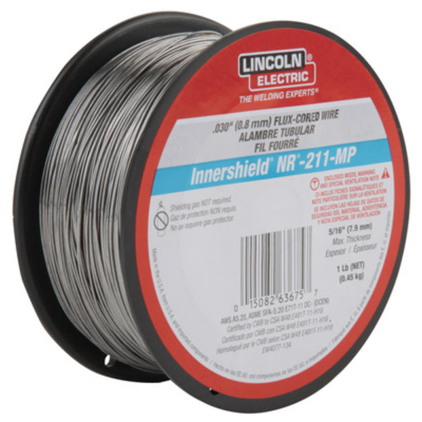 Lincoln® ED031448 Innershield® NR®-211-MP Flux-Cored Welding Wire, 0.030", 1 Lb