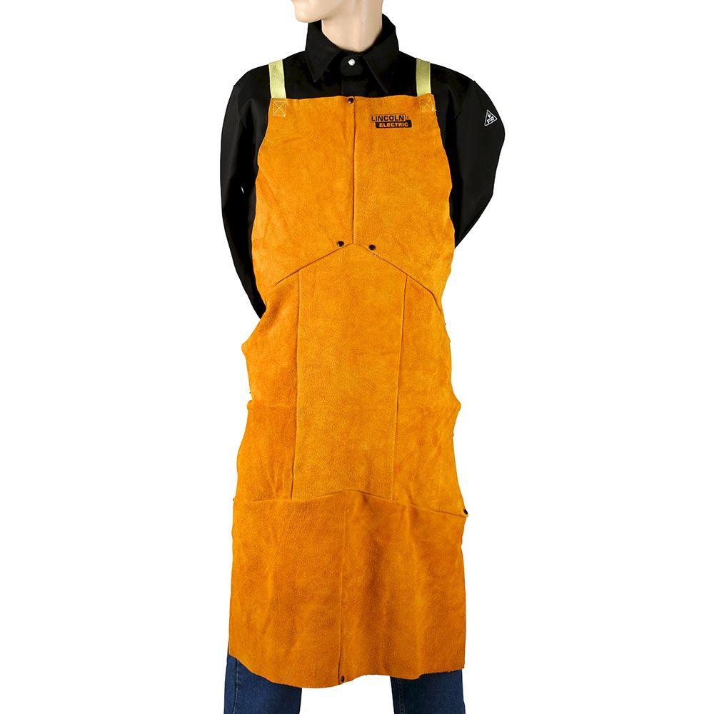 Lincoln Electric® KH804 Heavy-Duty Split Cowhide Leather Welding Apron, One Size