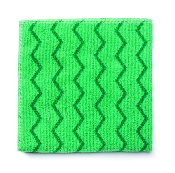 Rubbermaid® FGQ62006GR00 Hygen™ Microfiber General Purpose Cloth, Green, 16"