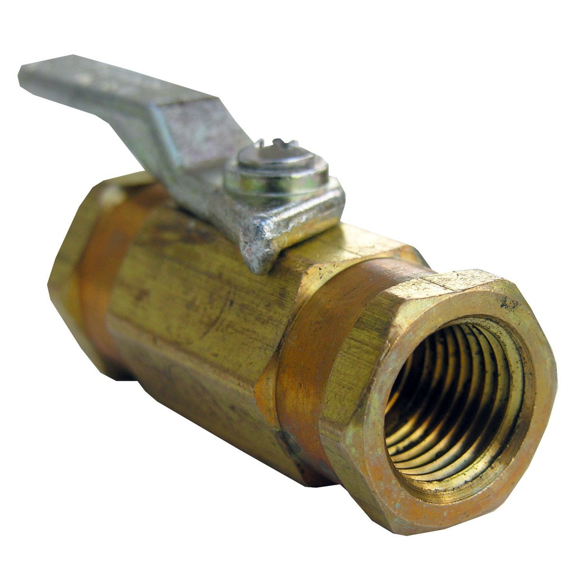 Lasco 17-0913 Lever-Handle Brass Ball Valve, 1/4" FIP x 1/4" FIP