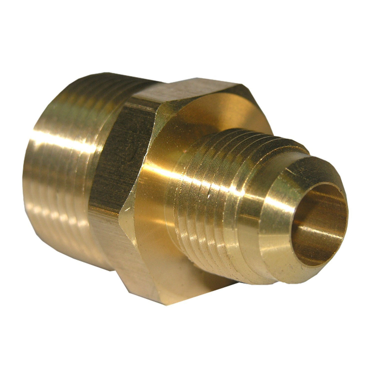 Lasco 17-4851 Brass Adapter, 1/2" MFL x 3/4" MPT