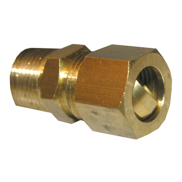 Lasco 17-6851 Brass Compression Male Adapter, 1/2" CMP x 1/2" MPT