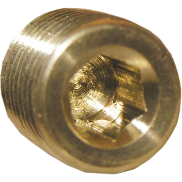 Lasco 17-9193 Brass Countersunk Plug, 1/4" MPT