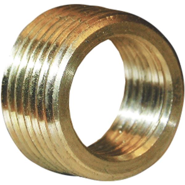 Lasco 17-9235 Brass Face Bushing, 3/4 MPT x 1/2" FPT