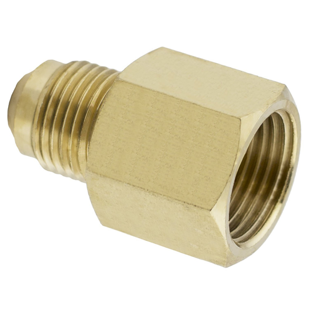 Lasco 17-5847 Brass Flare Adapter, 1/2" Female x 3/8" Male